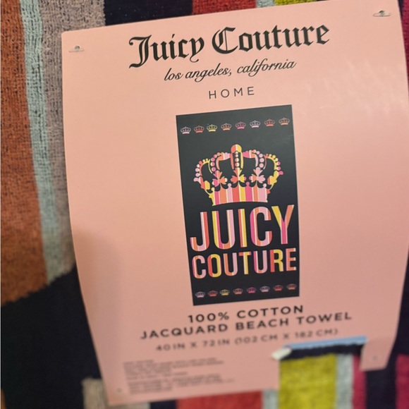 Juicy Couture Striped Cotton Towel - Picture 5 of 6